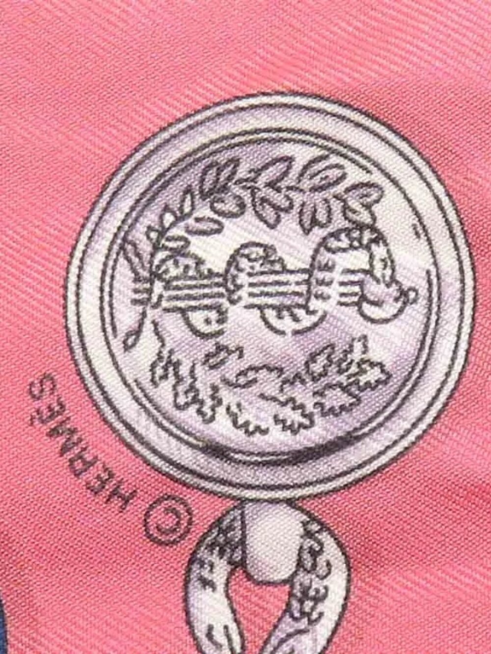 Auth HERMES Twilly Scarf Pink/Multicolor Silk - Picture 11 of 12
